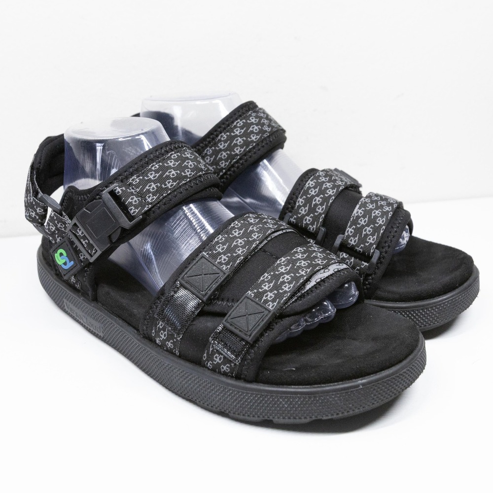 GRAVITY DEFYER G-Defy VersoCloud Multi Strap Comfort Sport Sandals Black Sz 11